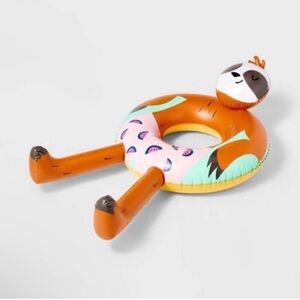Sloth Tube Novelty Pool Float - Sun Squad water sports, New!